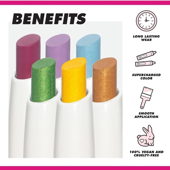 Lime Crime Electric Slide Eyeshadow & Brush Stick, As If - Vegan & Cruelty-Free - Picture 3 of 6